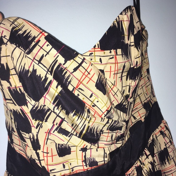 CLOSET CLOSING! Anthro Burlapp strapless dress EUC - Picture 2 of 8